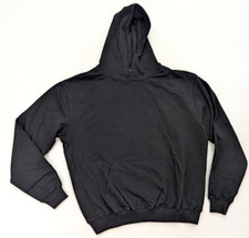 Men's Hoodie Blank Size M Black Sweatshirt OVERSIZED Revolt 100 Cotton NEW