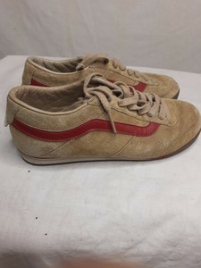 red and tan vans