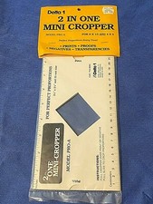 2 in 1 Mini Cropper Delta 1 2.25"x 2.25" 35 MM Prints, Proofs, Negatives Pro A