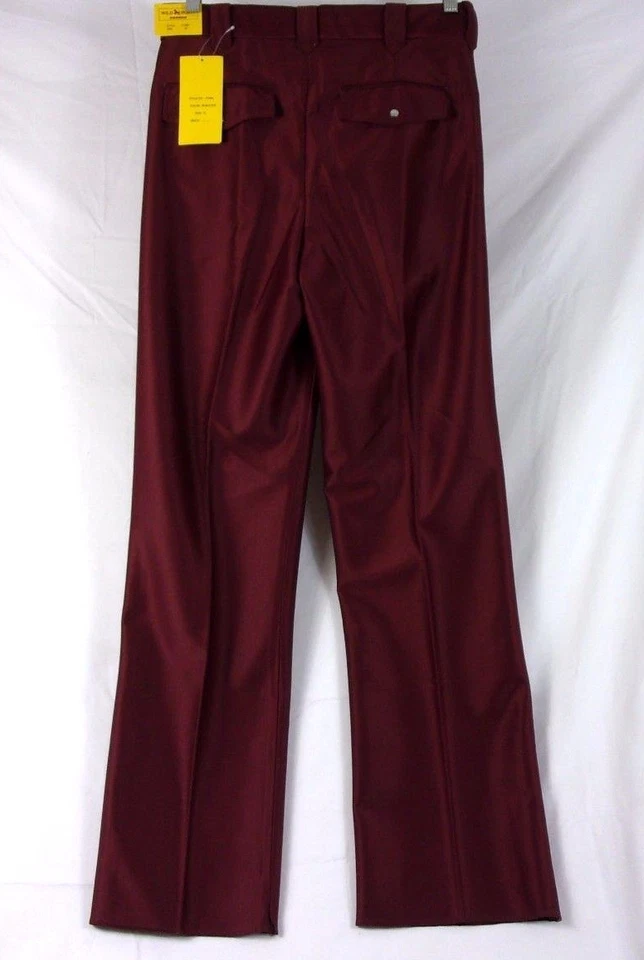 Wild Horse Bronco Western Style Cowboy Dress Pants Burgandy P-1001 Size 33  270H - Image 2 of 3