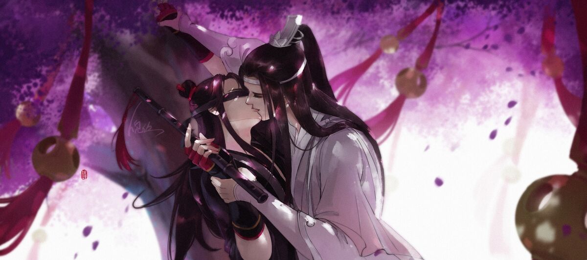 Anime mo dao zu shi wei wuxian lan zhan kiss wangji Playmat Gaming Mat