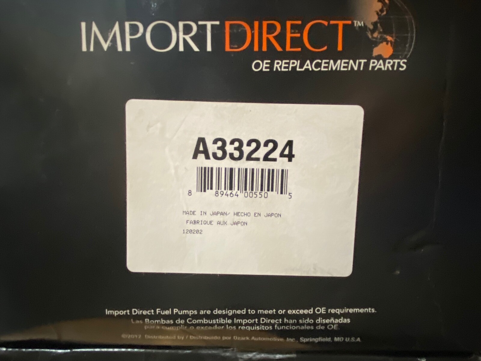 Import direct fuel pump A33224 eBay