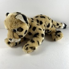 FAO SCHWARZ CHEETAH LEOPARD CUB 18" From Nose To End Of Tail Plush Animal