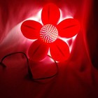 IKEA Pink Flower Wall Light Smila pastel glow green 'stem' cord Intertek USA