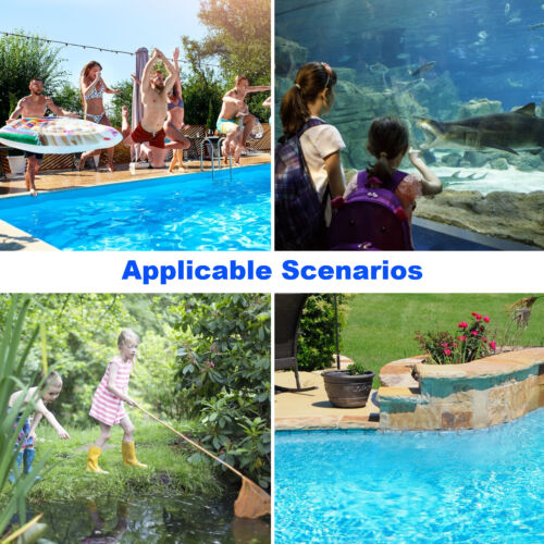Profi Pool Skimmer - tiefes/flaches Laubrechen Netz mit Stange - feinmaschiger Beutel USA - Bild 52 von 54