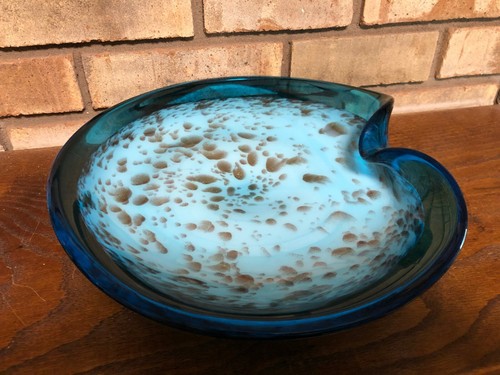 MEDIADOS DE SIGLO C.1950 MURANO ITALIA ARTE VENECIANO VIDRIO CARAMELO PLATO VETRO ARTÍSTICO! - Imagen 10 de 12