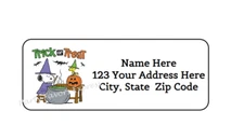 30 HALLOWEEN PERSONALIZED RETURN ADDRESS LABELS 1 in X 2.625 in