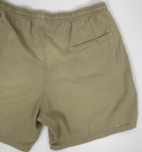 CRAZY SHIRTS Easy Shorts L Beige Khaki Hawaiian Beach Minimalist USA MADE Grunge - Imagen 10 de 15