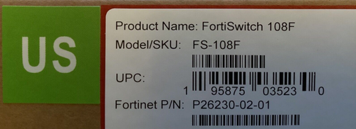 Fortinet FortiSwitch FS-108F Switch Network Gigabit Ethernet 8 port 2 x Ge SFP - Picture 4 of 4