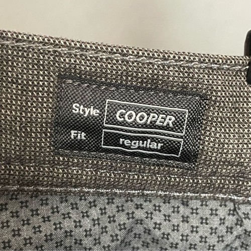 Pantaloni Brax Cooper fantasia regular marrone testurizzato woo look uomo 35/34 pantaloni ufficio - Foto 3 di 11