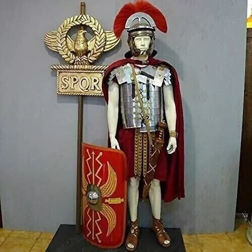 Armadura romana Lorica Segmentata cinturón cingulo adjunto centurión traje completo armadura - Imagen 8 de 11