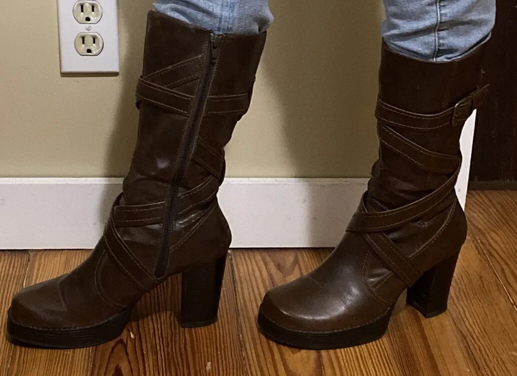 Price Drop Vintage Skechers Platform Boots Super Cute 70 s Style 8.5