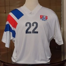 VTG ADIDAS 1993 TEAM USA LALAS #22 US SOCCER JERSEY FOOTBALL SHIRT USMNT MLS XL