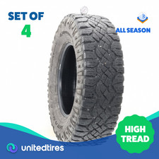 Set Of 4 Used Lt 28575r18 Goodyear Wrangler Duratrac 129126q - 8.5-932 Set Of 4 Used Lt 28575r18 Goodyear Wrangler Duratrac 129126q - 8.5-932