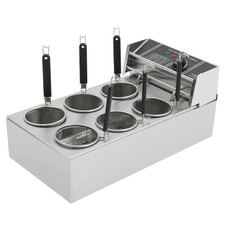 Fornello per Tagliatelle Elettrico, Cuocipasta, 6 Cestini Professionali in Accia