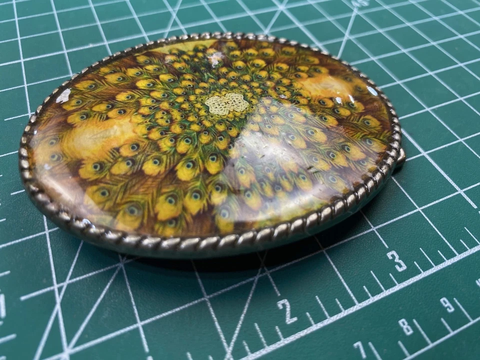 Princess and Butch Peacock Feather Belt Buckle - Image 3 of 4