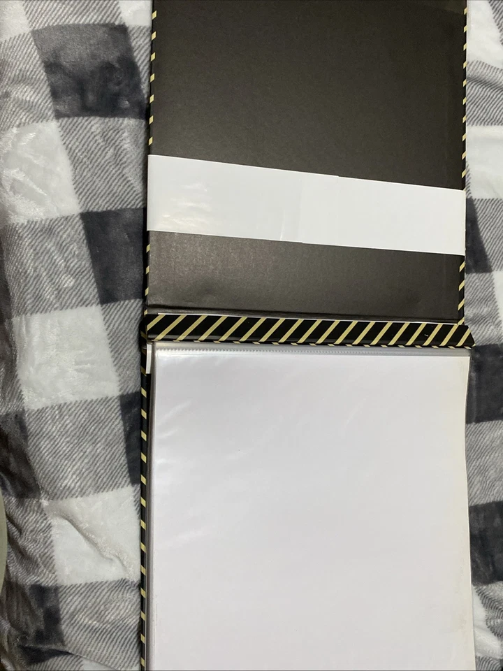 Álbum de recortes Recollections 12”x12” - Rayas brillantes negras y doradas - 30 páginas Foto 3 de 4