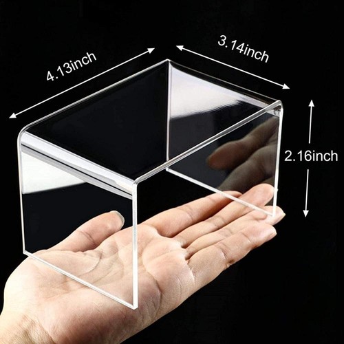 6 Pcs Acrylic Display Risers,3 Sizes Acrylic U-Shaped Display Stand,Clear - Picture 9 of 9