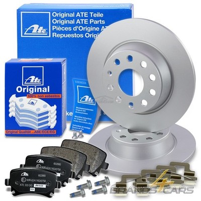 ATE BREMSSCHEIBEN +BELÄGE HINTEN FÜR AUDI A3 8P SEAT LEON 1P SKODA SUPERB 2 3T