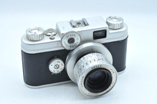 Argus C-forty-four with Cintagon 50 2.8 Lens, Leather case. Rangefinder. Working