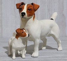 'Thatsamaboy' Beswick Large & Small Jack Russell Terriers Models 2023/2109 Vgc