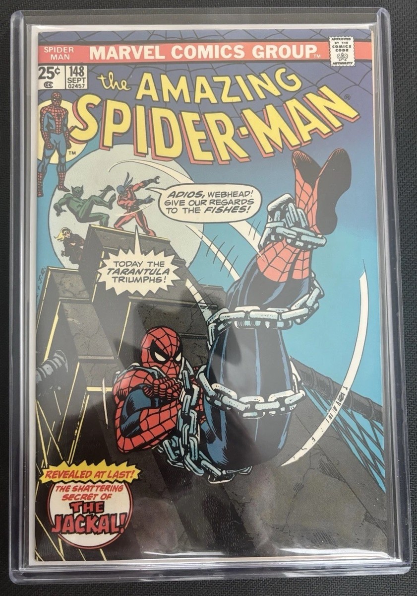 The Amazing Spider-Man #148 (Marvel Comic 1975) Jackal's Identity