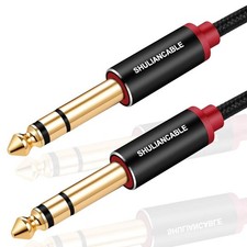 SHULIANCABLE Guitar Instrument Cable, 6.35mm (1/4) TRS to 6.35mm (1/4) TRS St...