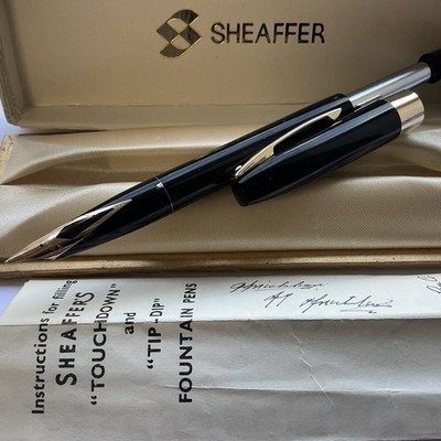 SHEAFFER IMPERIAL TOUCHDOWN 14K FEDER FÜLLFEDERHALTER SERVICED TOP