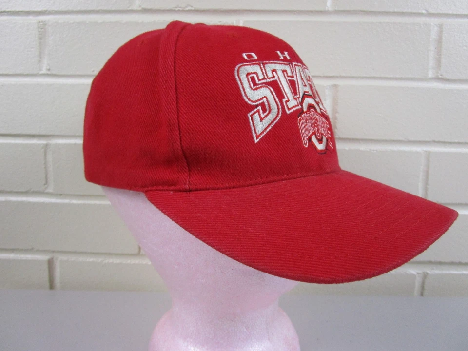 De colección Ohio State Buckeyes Fútbol Snapback Sombrero Reebok Años 90 Spellout Logo Foto 4 de 4