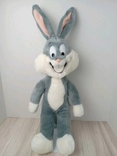 Vtg 1989 Bugs Bunny Plush Warner Bros. Looney Stuffed Toy 20" Mighty Star 1656