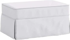 The Cotton Ottoman Slipcover Replacement. It Fits Pottery Barn PB Comfort Ottoma