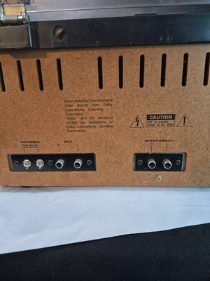 Fisher MC-723 BK AM/FM Stereo Turntable Dual Cassette Record