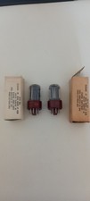 Coppia abbinata RCA JAN CRC 5692 6SN7 base rossa NOS Piastre Ner Triple Mica D G