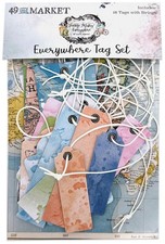 Vintage Artistry Everywhere Tag Set-18 Tags With Strings - 3 Pack