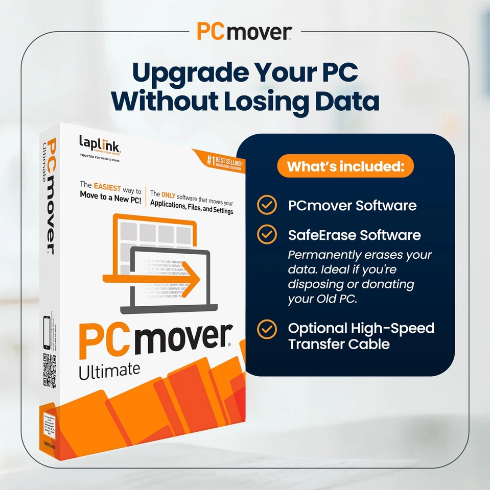 PCmover Ultimate 11: Transfer Apps, Files & Settings with USB 3.0 Cable - Image 4 of 4
