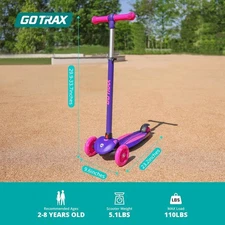 Gotrax KS1 Kids Kick Scooter, LED Lighted - FREE SHIPPING