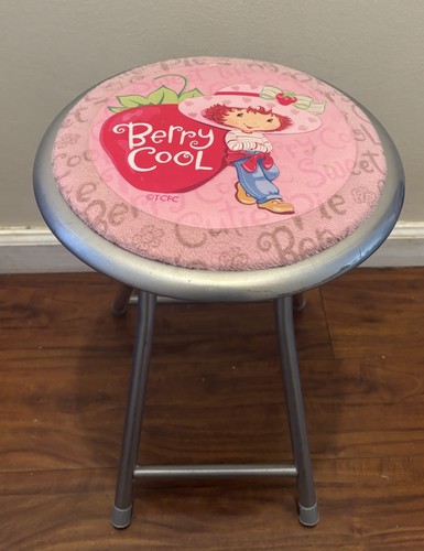 Vintage Strawberry Shortcake Berry Cool Folding Stool 18"