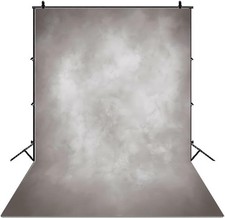 5x7ft Polyester Retro Abstract Grey Photography Backdrop Solid Color Background