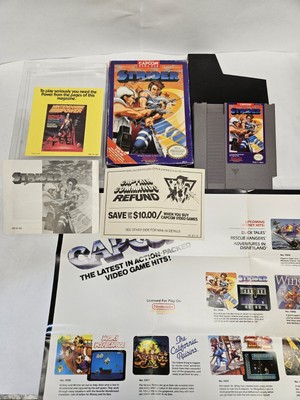 Strider (Nintendo NES, 1989) Complete Cib Box, Manual Registration Collectors