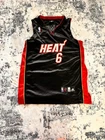 Adidas Jersey Mens Black XL 48 Lebron James Miami Heat 2009 Basketball #6 Sewn