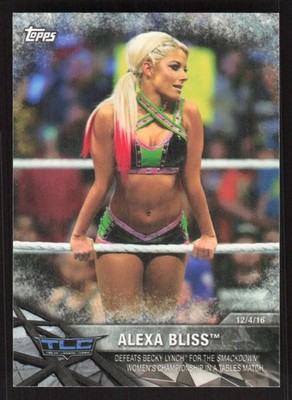 2017 Topps WWE Women's Division WWE Matches and Moments Alexa Bliss #WWE-16