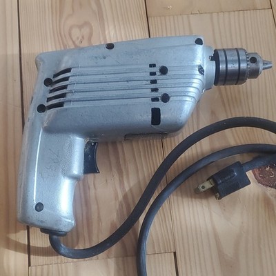 Sears Heavy Duty 3/8'' Corded Drill 315.11080 Silver 110-120V 1/4 HP 1000 RPM