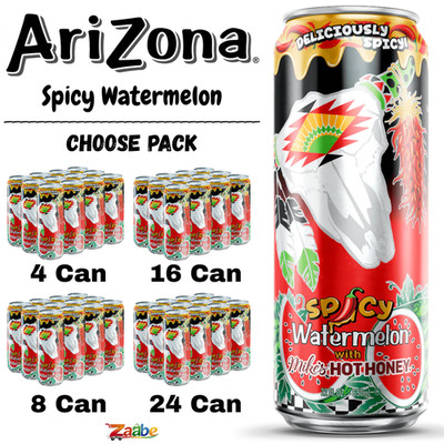 AriZona Spicy Watermelon 22oz Fruit Drink Big Can   Choose Qty