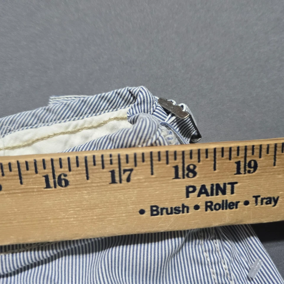 Шорты-карго Polo Ralph Lauren 38 синие белые в тонкую полоску военные универсальные летние - Изображение 3 из 4