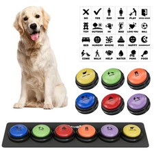Acools Dog Buttons for Communication, 6 Pcs Talking B-6 Pack, Multicolor