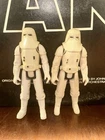 2 Vintage Kenner  1980 Star Wars Snow Troopers  Figures #5