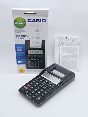 ⭐️ CASIO HR-8RCE Printing CALCULATOR Reprint Check 12 Digits