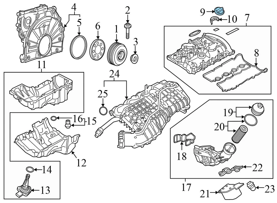 BMW M235I XDRIVE 2015-2016 - Tapa de aceite del motor 8655331 Foto 3 de 4