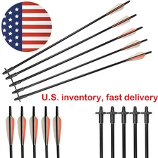 24" Archery Crossbow Release Bolts Arrows Fiberglass Decocking System Huting