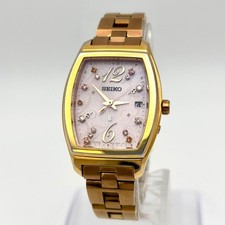Seiko Lukia Limited Radio Solar Gold Wristwatch Womens Fashion Watch Ltd